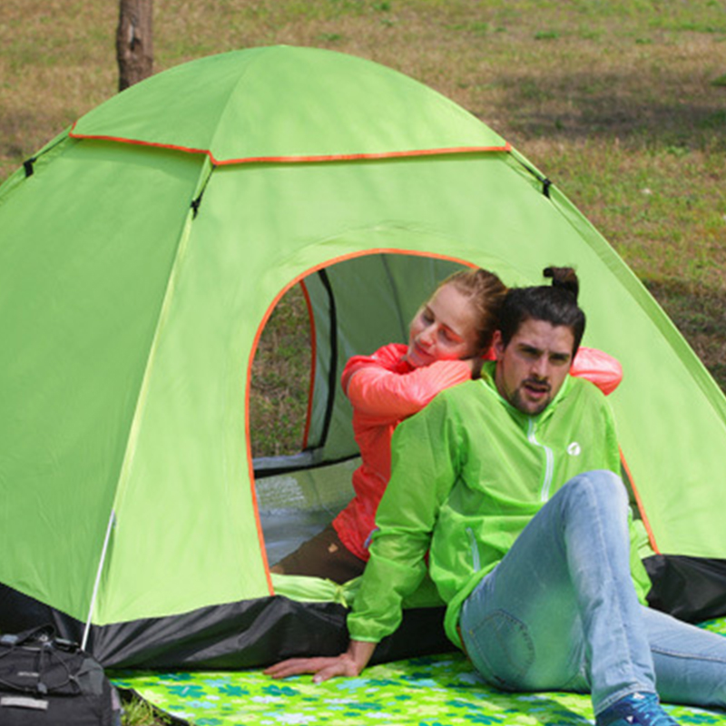 Cheap Goat Tents Quick Automatic Opening Tents Outdoor Camping Backpacking Tent for 3 4 Persons Camp Equipment for Family Picnic   